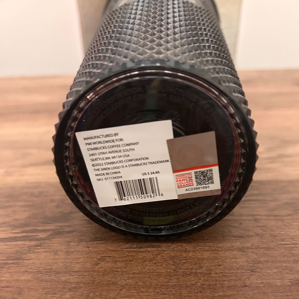 Starbucks Colorado Buffaloes Studded Tumbler in Iridescent Black/Gold - Picture 5 of 5